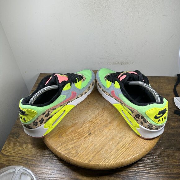 Nike Air Max 90 SE Shoes Womens Size 9.5 Animal Camo Smile Face Cw3499-300 - Picture 5 of 8